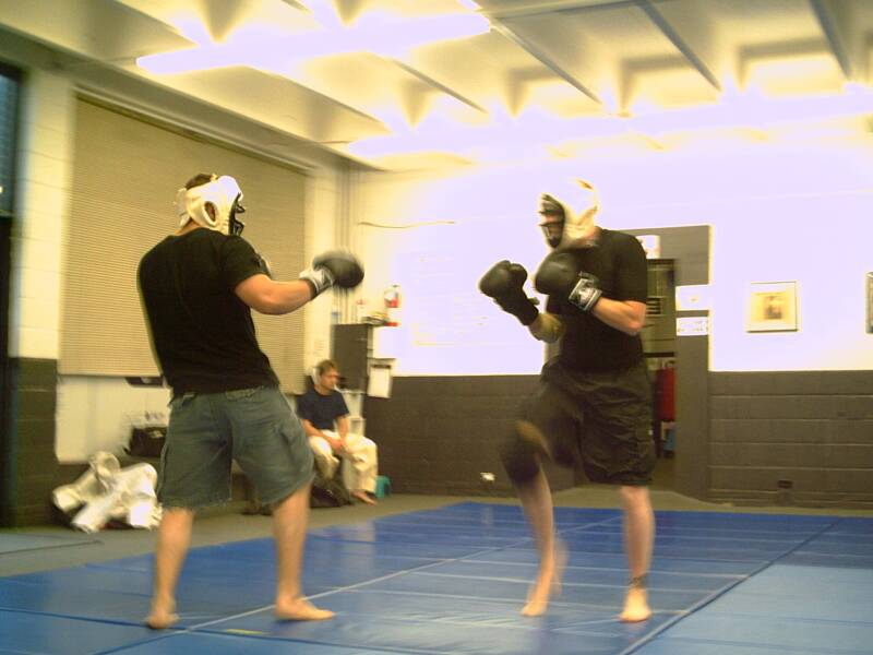 Jr. and Josh mixing it up