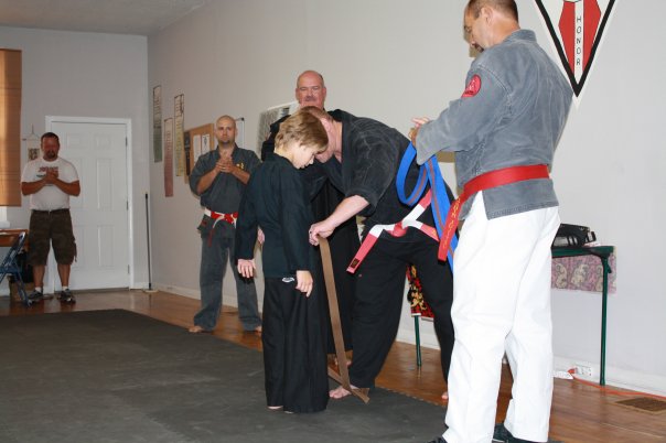 Brady getting his brown belt